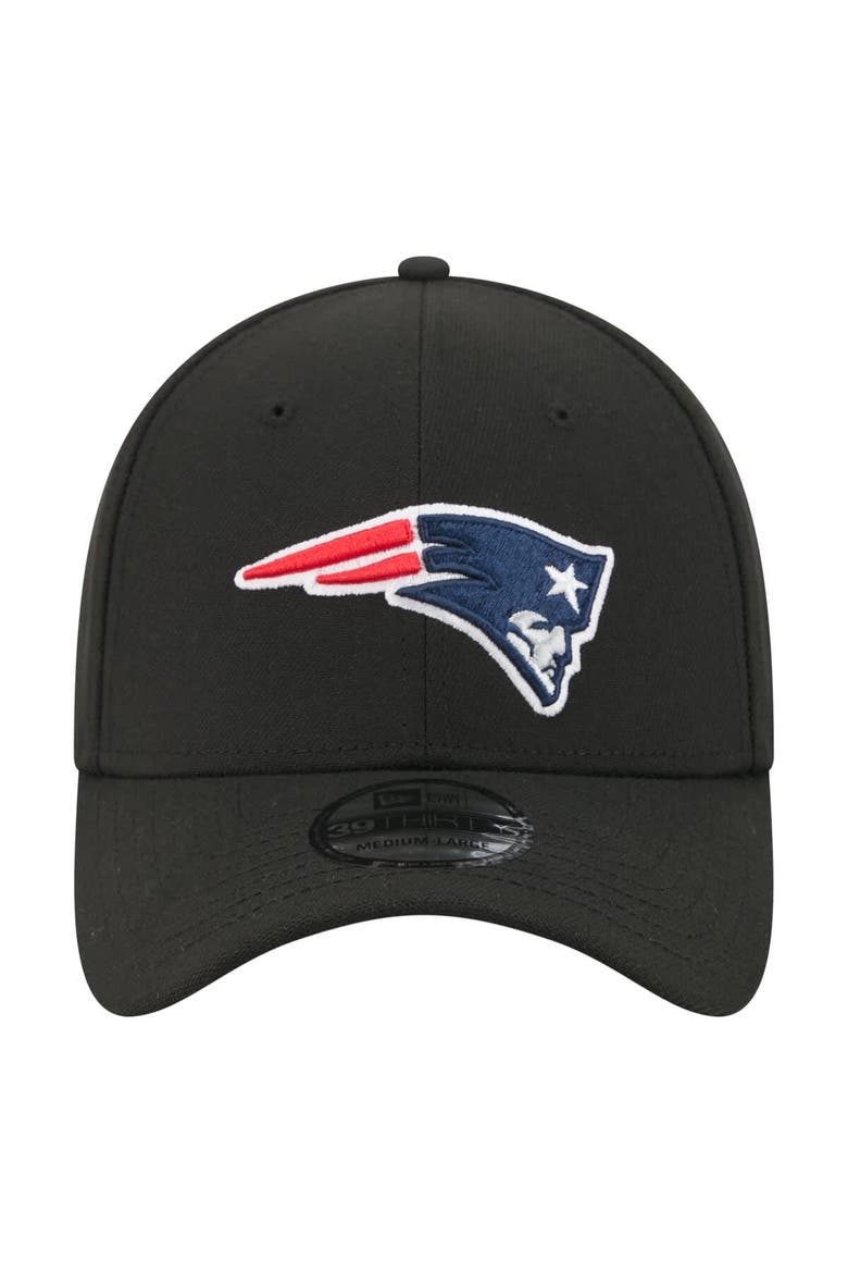 Men's New Era  Black New England Patriots Core Team 39THIRTY Flex Hat, Alternate, color, Black