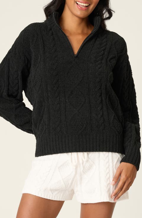 Cozy Chenille Cable Knit Pullover