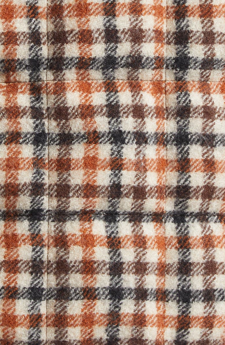 Moncler Gelt Check Virgin Wool Puffer Down Shirt Jacket, Alternate, color, Check