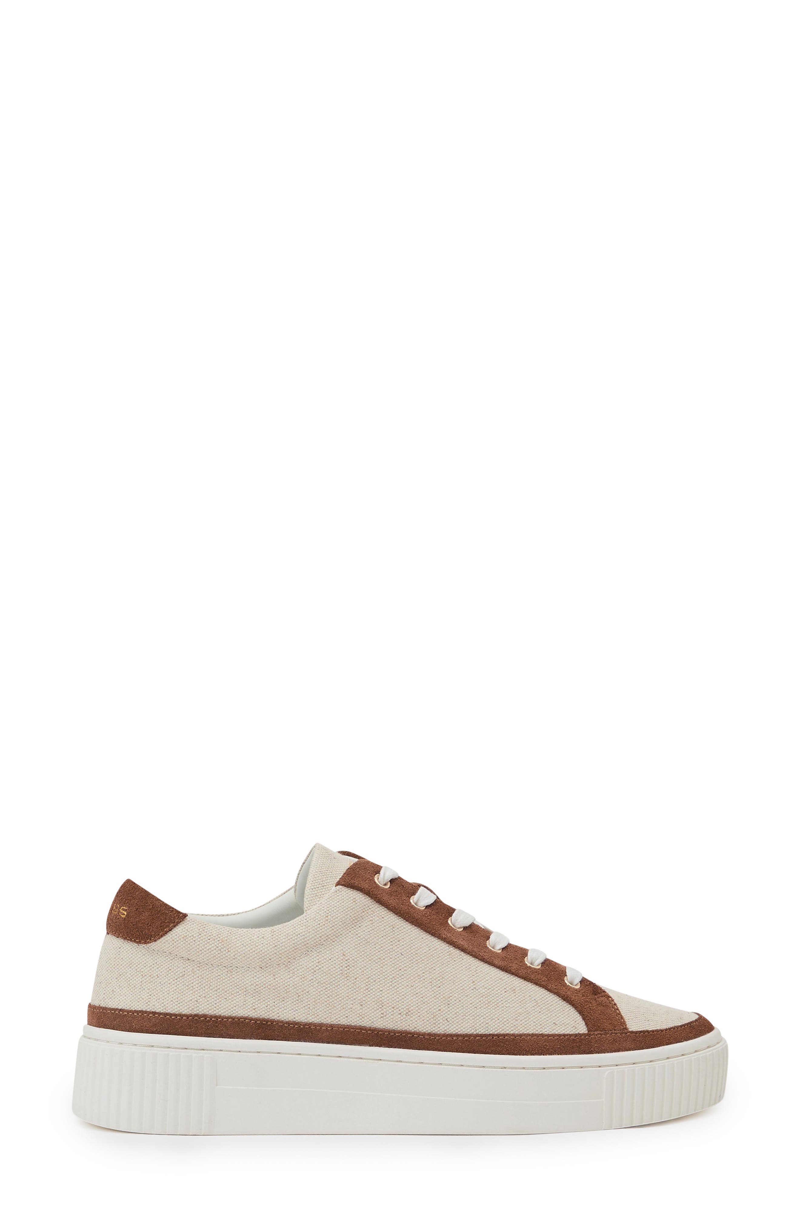 Reiss Leanne Platform Sneaker, Alternate, color, Natural/ Tan