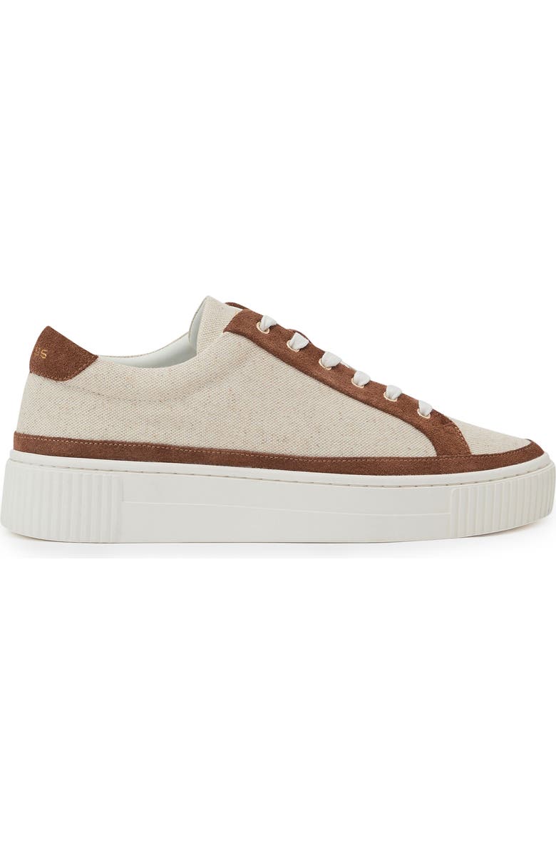 Reiss Leanne Platform Sneaker, Alternate, color, Natural/ Tan