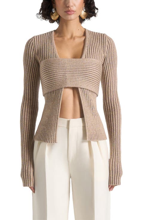 Marisa 2-In-1 Knit Bandeau Cardigan