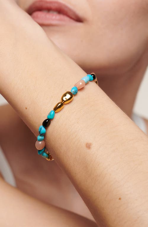 Monica Vinader Beaded Stone Bracelet In Multi