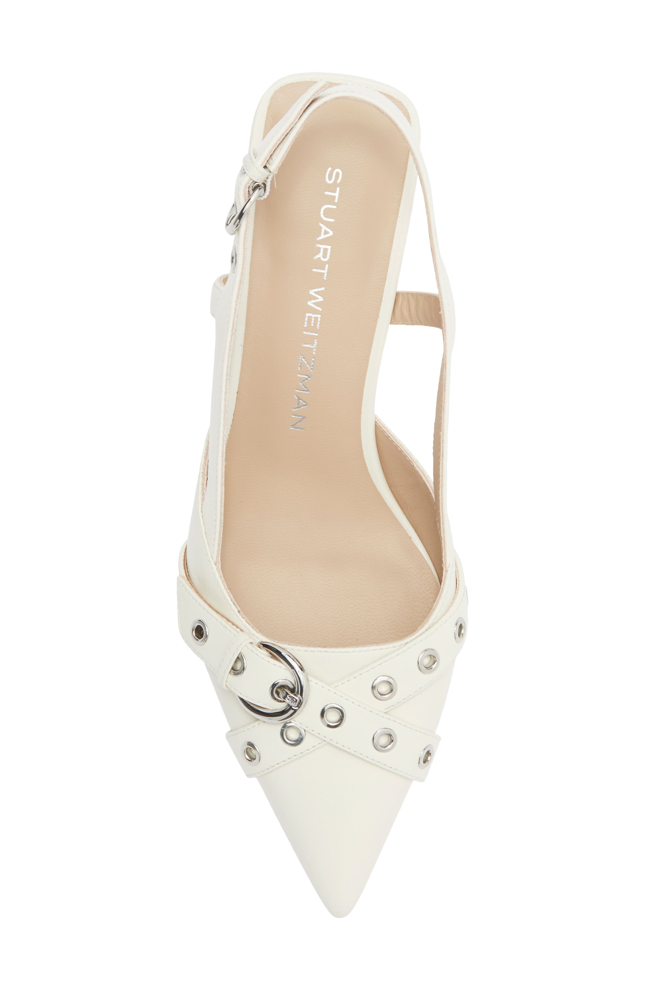 Supermoto Kitten Heel Slingback Pump, Alternate, color, CREAM