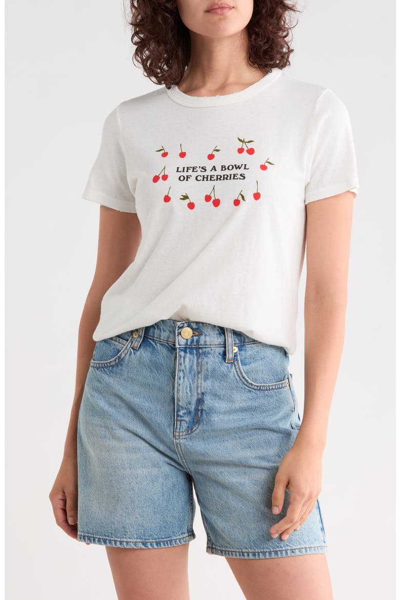 Life's a Bowl of Cherries Graphic T-Shirt, Main, color, VINTAGE WHITE