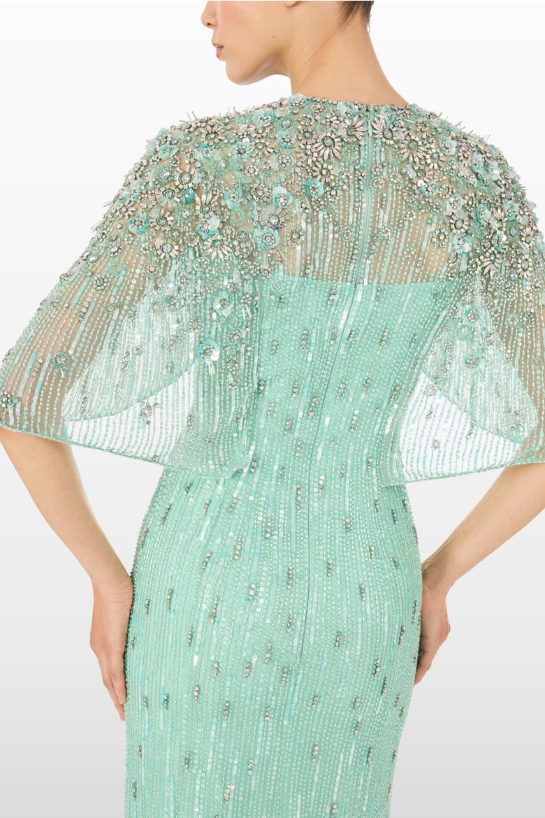 Astra Sequin-Embellishment Maxi Dress, Alternate, color, Mint