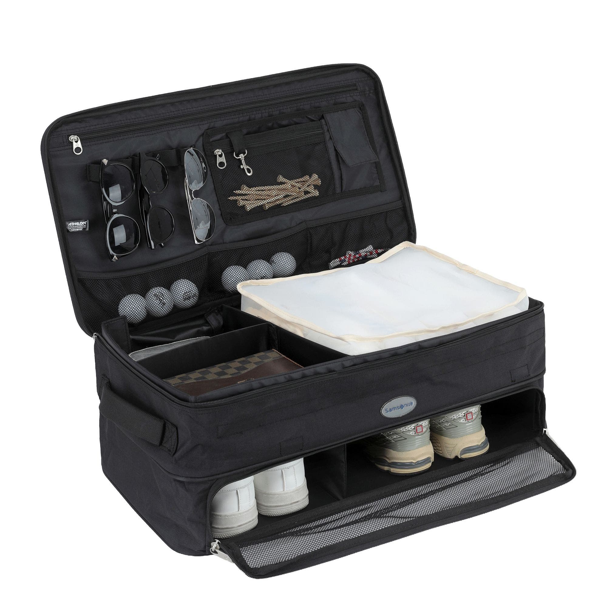 Samsonite Golf Trunk Organizer, Alternate, color, Black/Blue