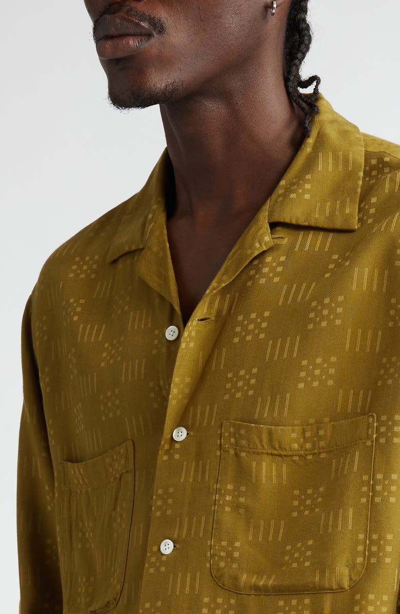 BEAMS Convertible Collar Button-Up Shirt, Alternate, color, 