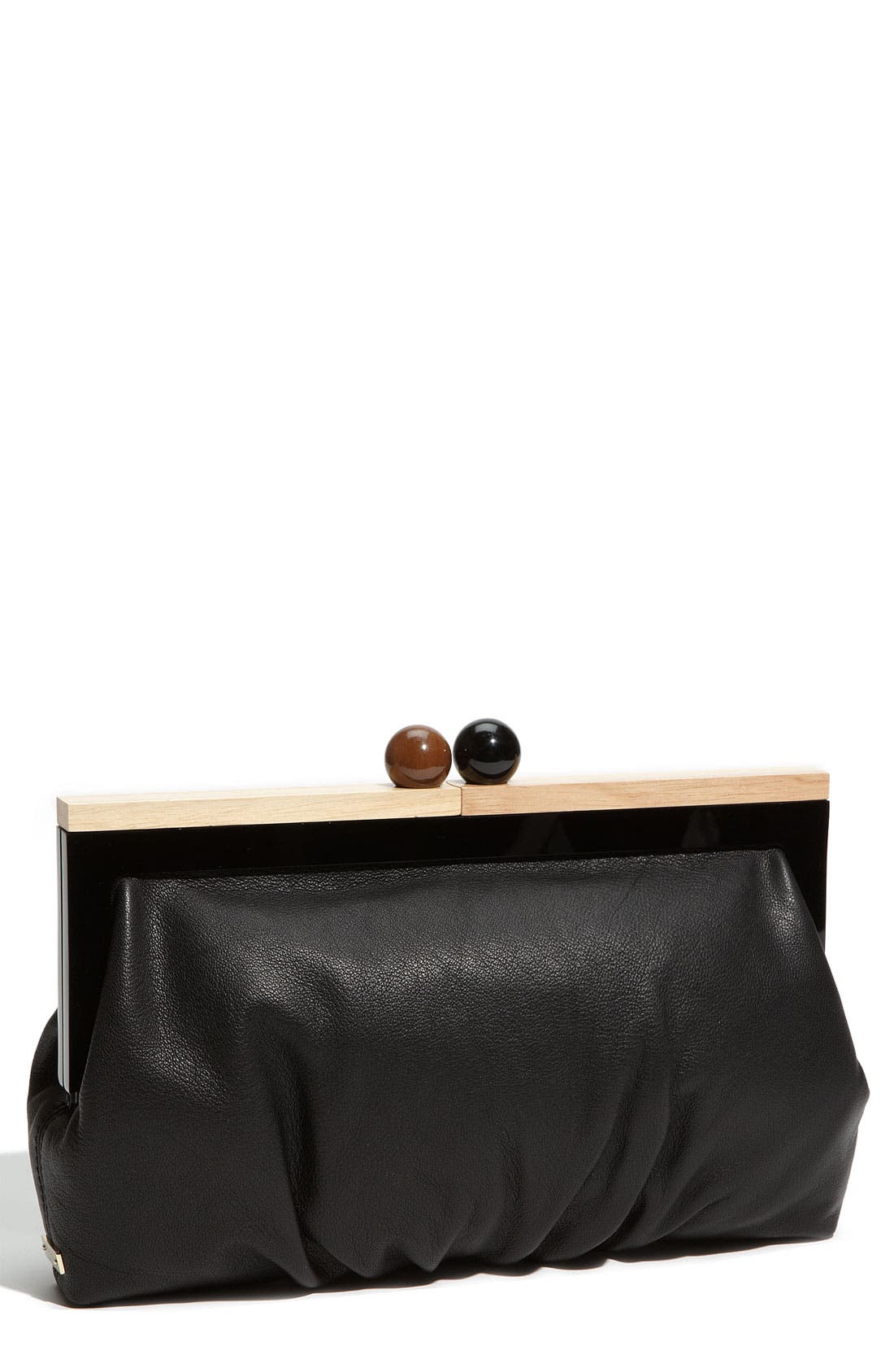 'bixby' frame clutch, Main, color, BLACK