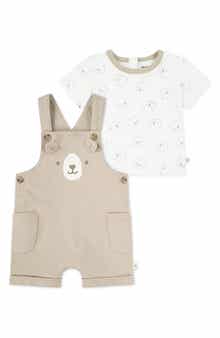 Huggies Print Organic Cotton T-Shirt & Overalls Set