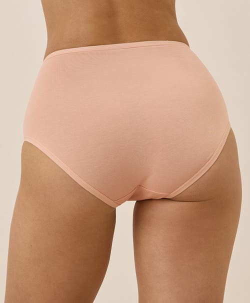 Pact Everyday High Rise Brief 5-pack In Pink