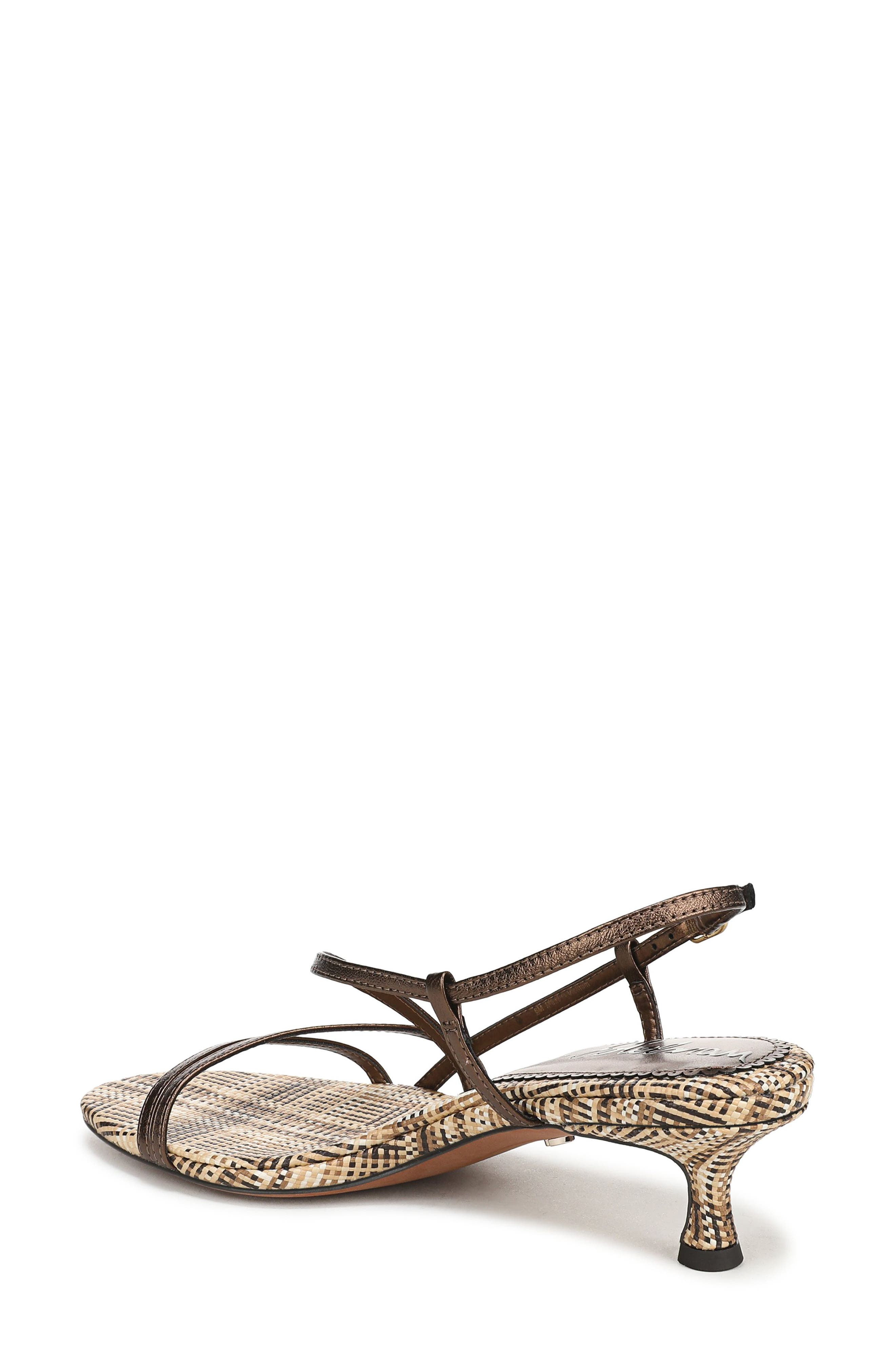 Cora Slingback Kitten Heel Sandal, Alternate, color, BRONZE METALLIC
