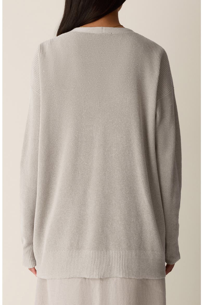 Organic Linen & Organic Cotton Cardigan, Alternate, color, UNDYED NATURAL