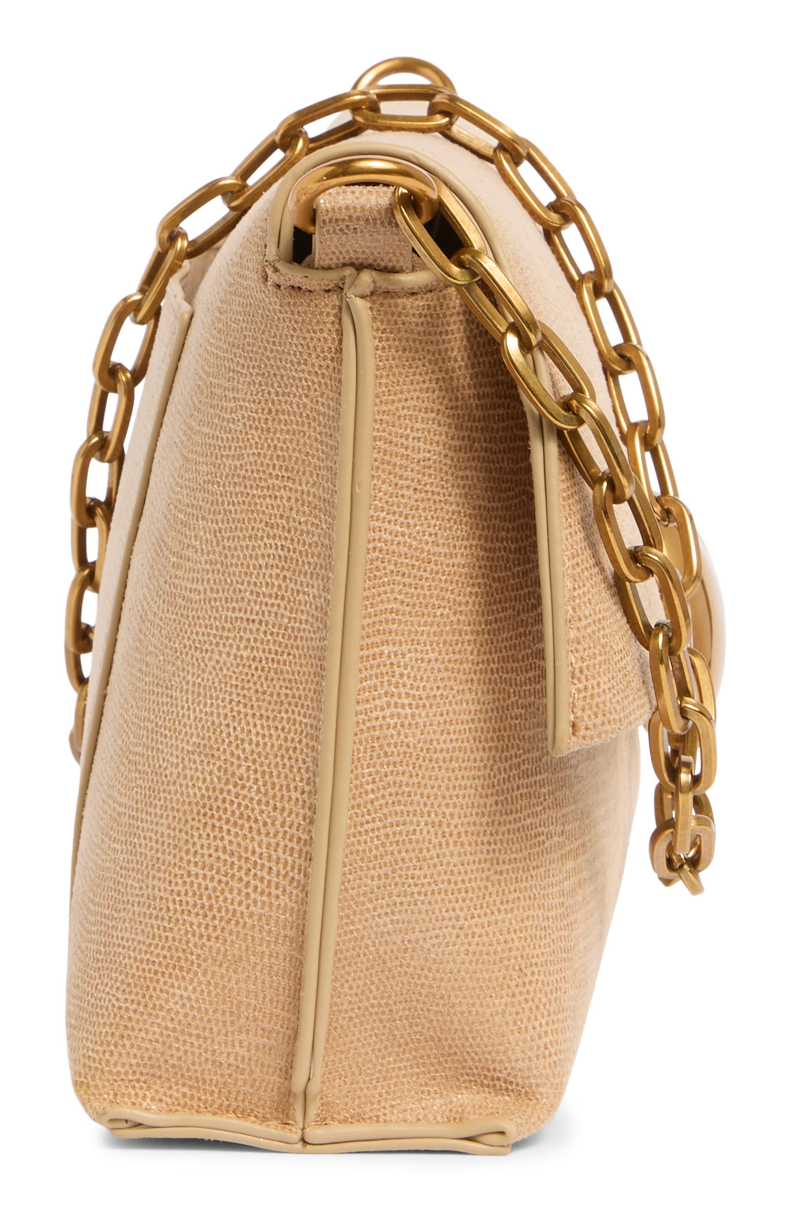 Bdahlia Faux Leather Shoulder Bag, Alternate, color, NATURAL SUEDED LIZARD