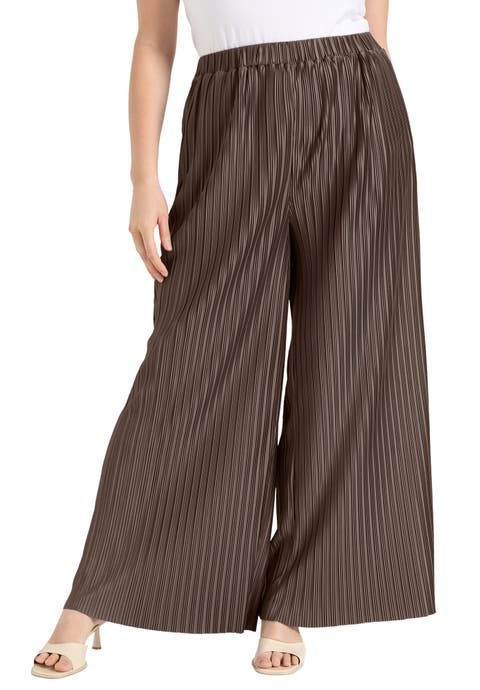 Plisse High-Rise Pants (Plus Available)