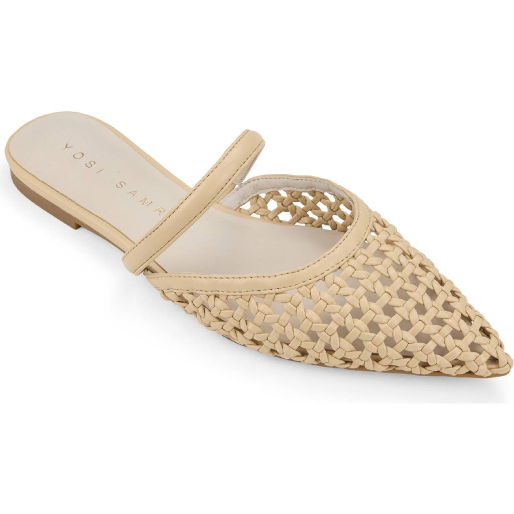 Yosi Samra Justine Pointed Toe Mule In Neutral