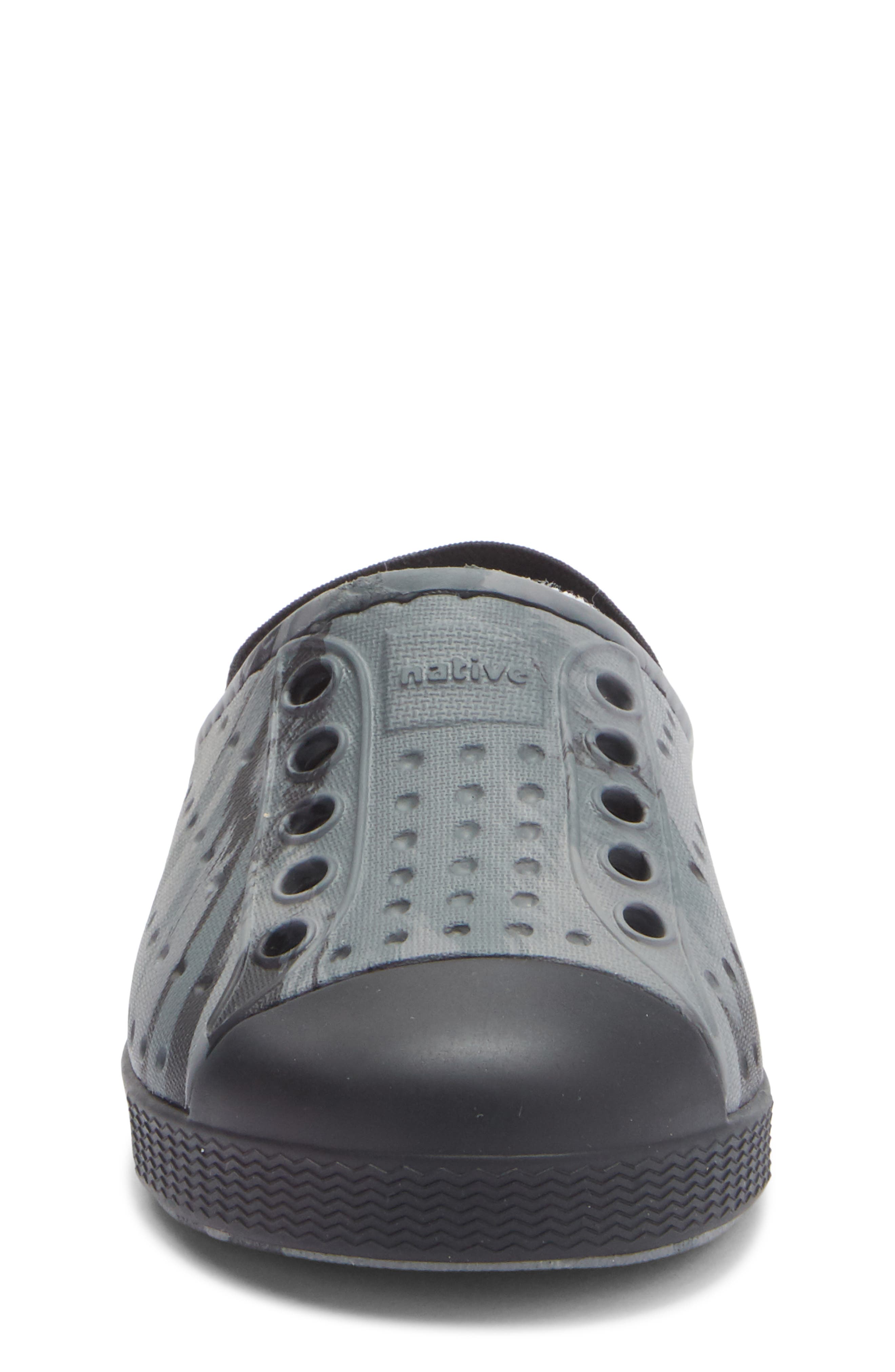 Native Shoes Kids' Jefferson French Terry Clog, Alternate, color, Gravity Grey Marble/ Black