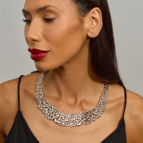 Lucy Quartermaine Multi Splash Necklace In Sterling Silver