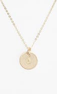 Nashelle 14k-Gold Fill Initial Mini Circle Necklace