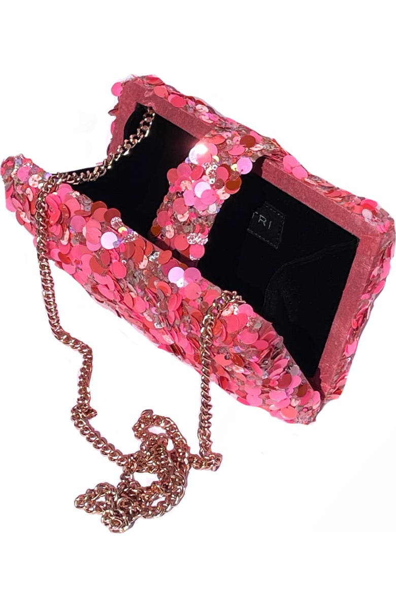 Simitri Fusion Sequin Kitsch Clutch, Alternate, color,
