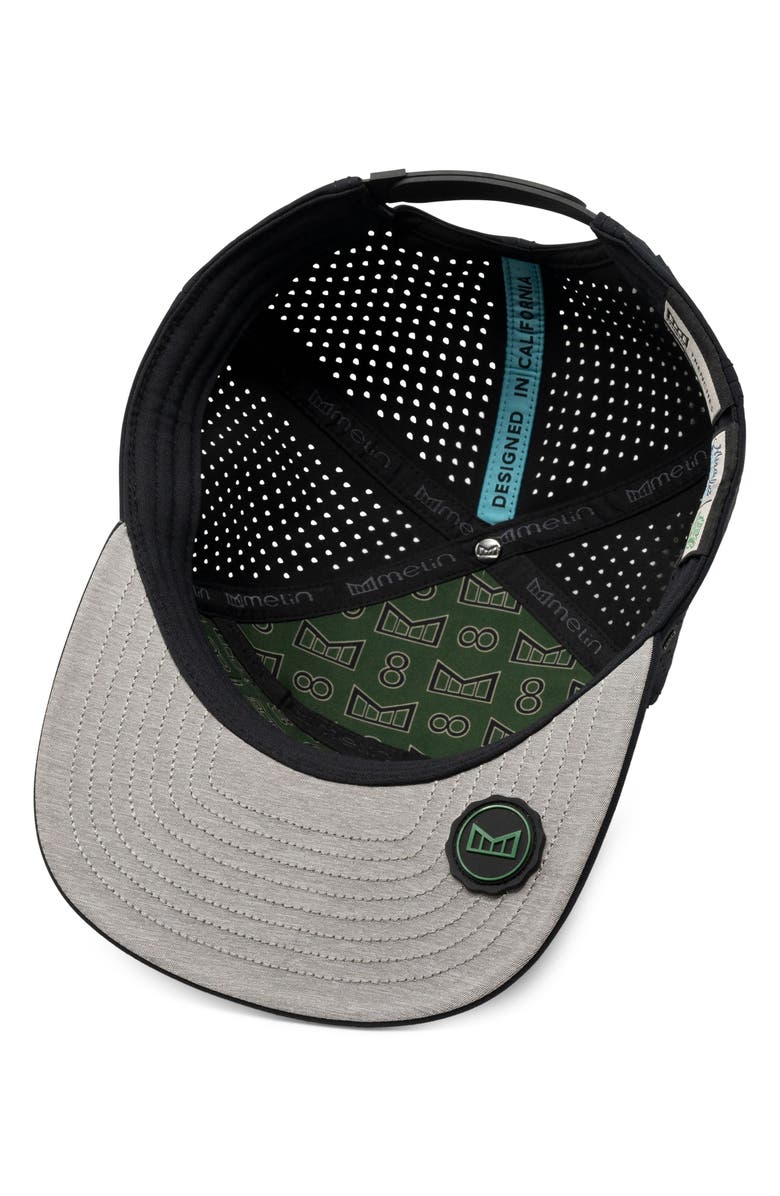 Melin Hydro Trenches Richard Ham Adjustable Performance Ball Cap, Alternate, color, Black