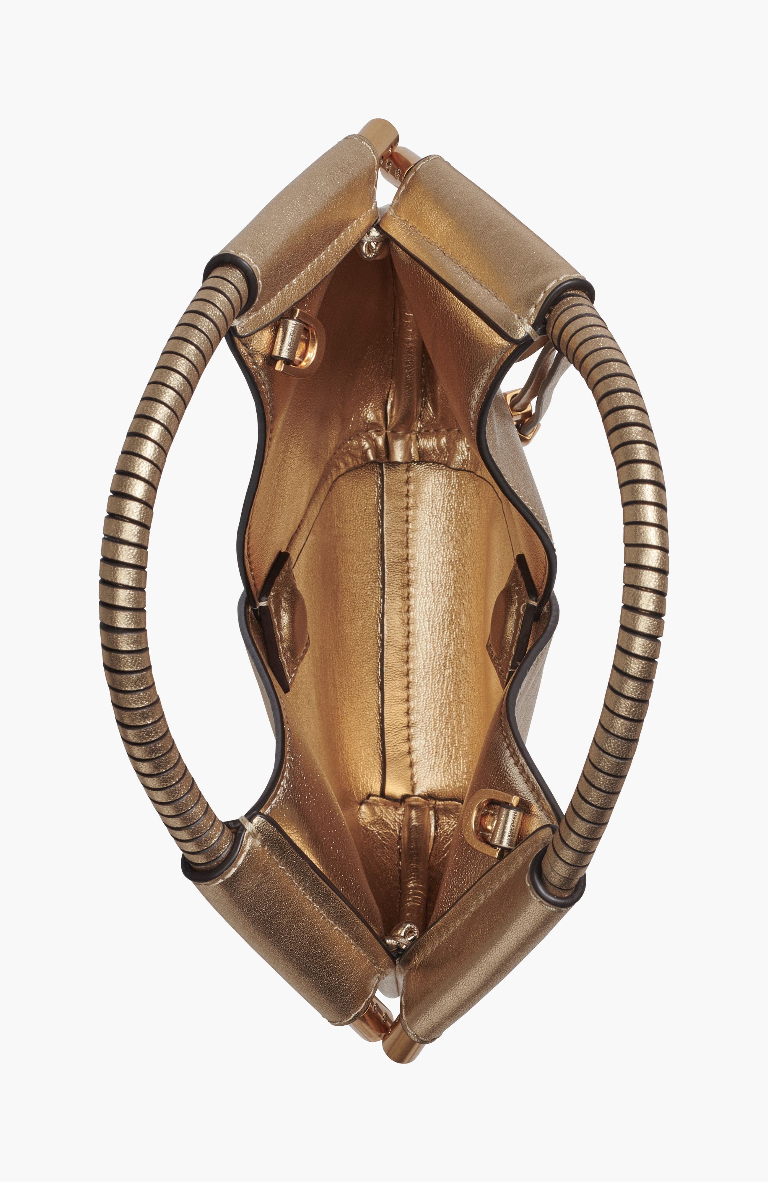 Donna Karan New York Baldwin Metallic Micro Crossbody, Alternate, color, Gold