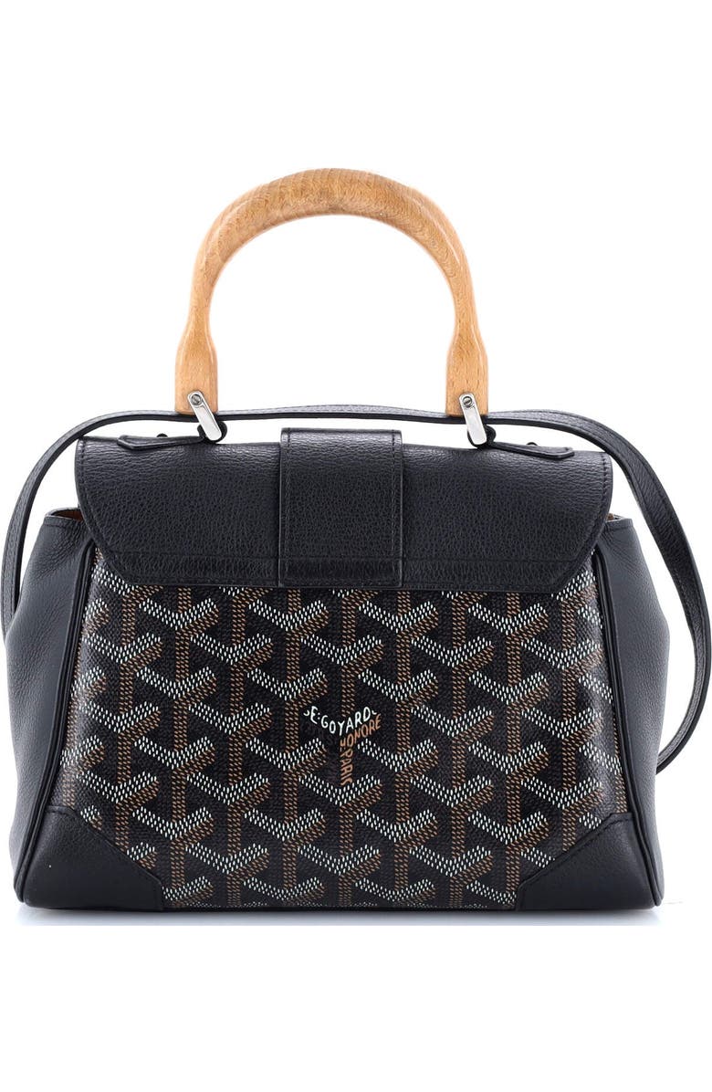 Pre-Owned Goyard Saigon Top Handle Bag Coated Canvas with Leather Mini, Alternate, color,