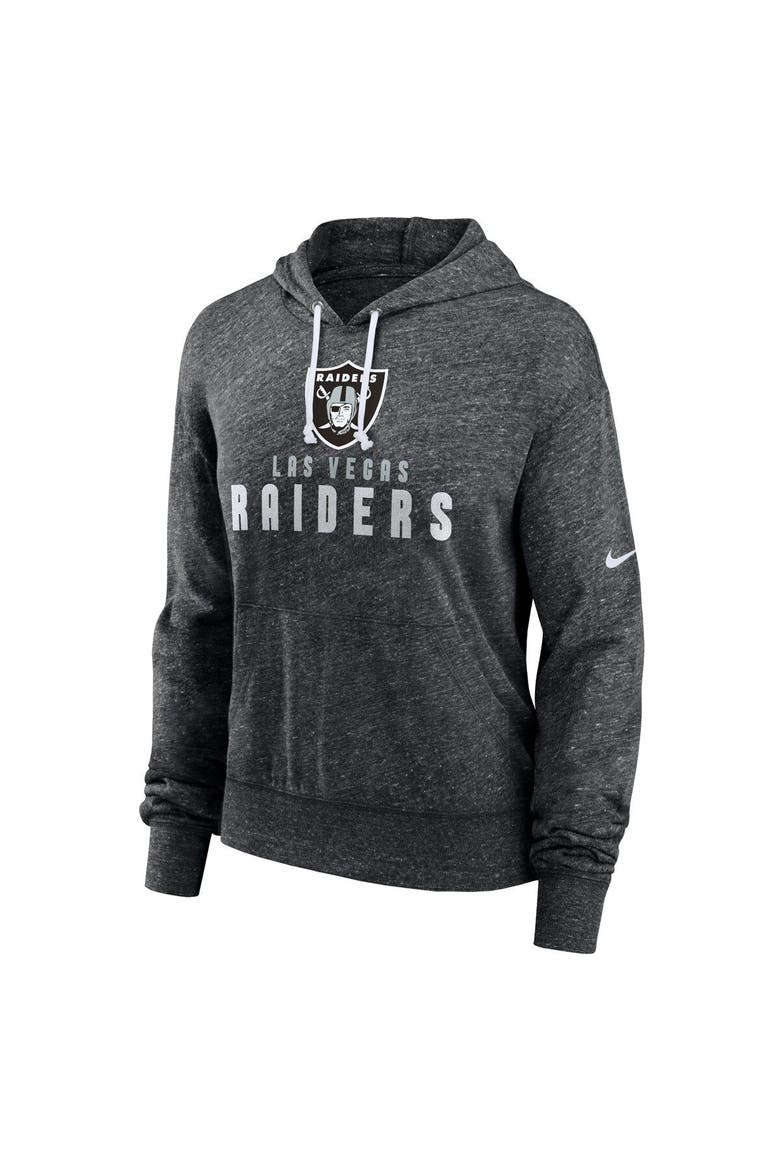 Women's Nike Black Las Vegas Raiders Gym Vintage Lightweight Hooded Top, Alternate, color, Black
