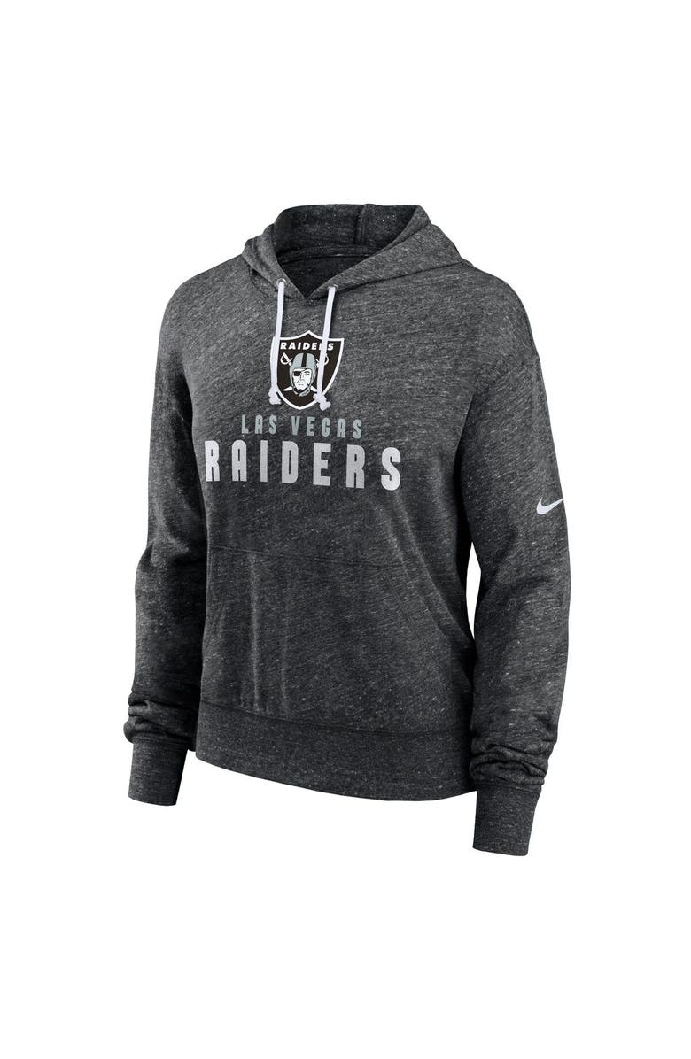 Nike Women's Nike Black Las Vegas Raiders Gym Vintage Lightweight Hooded Top, Alternate, color, Black