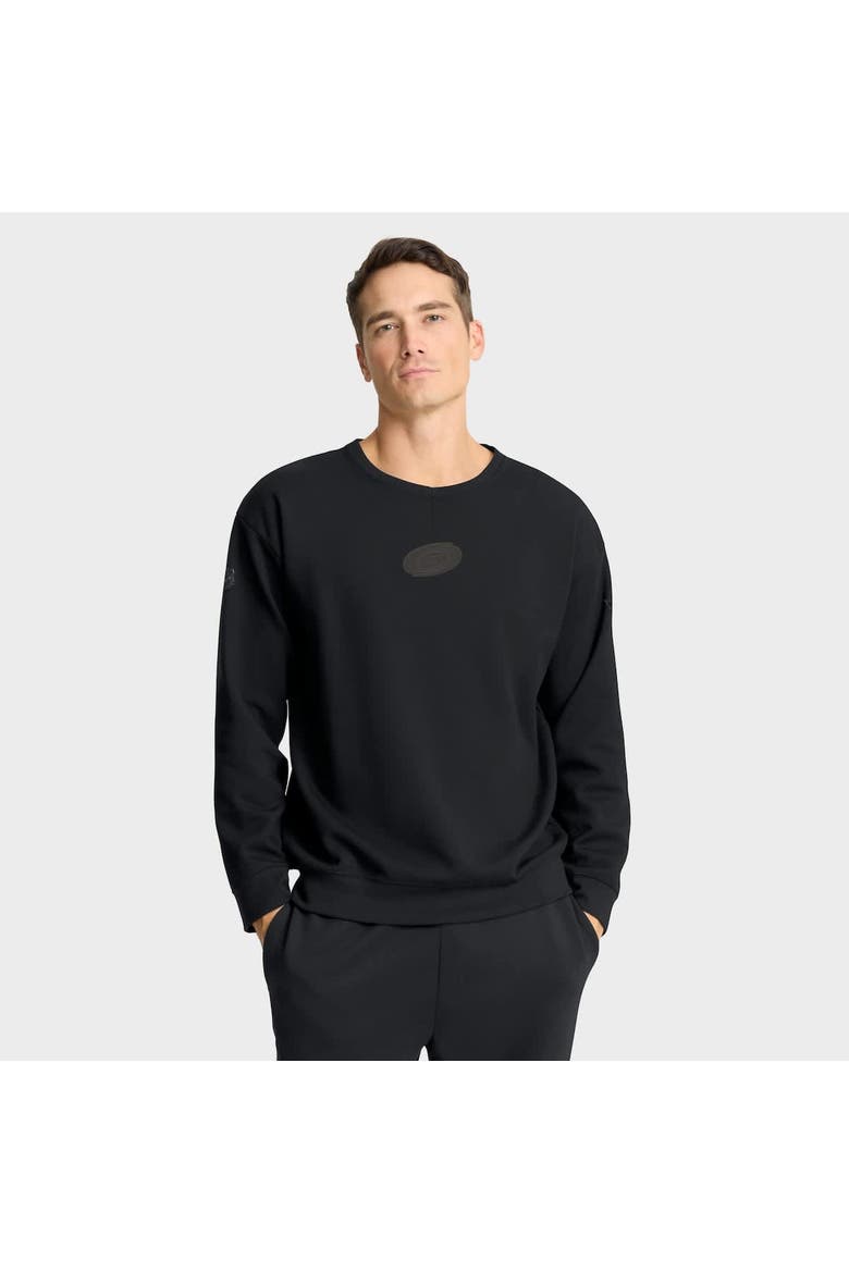 Men's Fanatics Black Carolina Hurricanes Authentic Pro Road Tri-Blend Sweatshirt, Alternate, color, Black