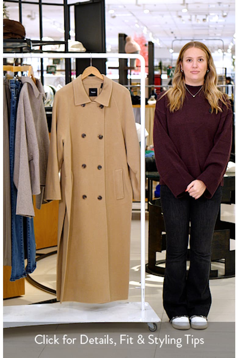 Double Breasted Wool Blend Coat video