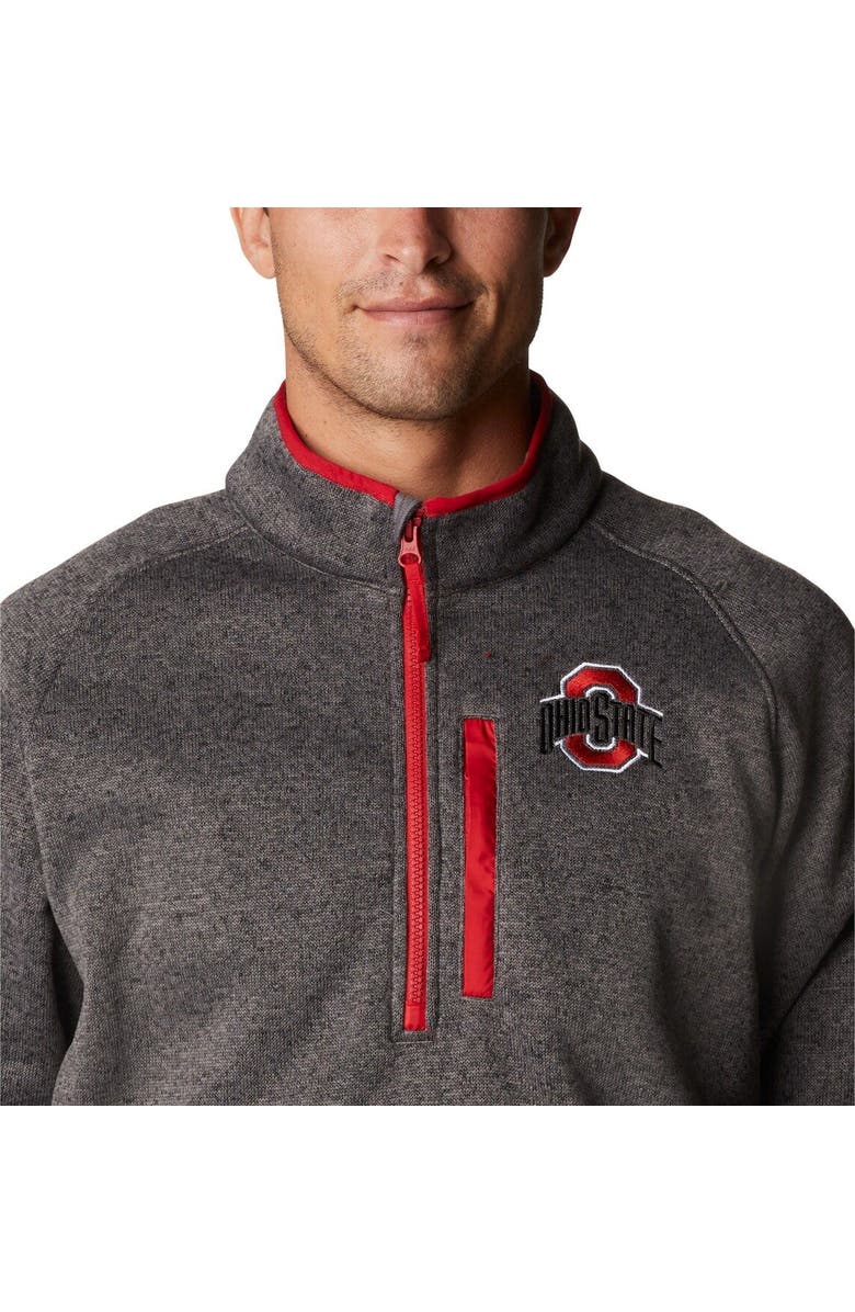 Columbia Men's Columbia Gray Ohio State Buckeyes Canyon Point Omni-Shield Raglan Half-Zip Pullover Top, Alternate, color, Gray