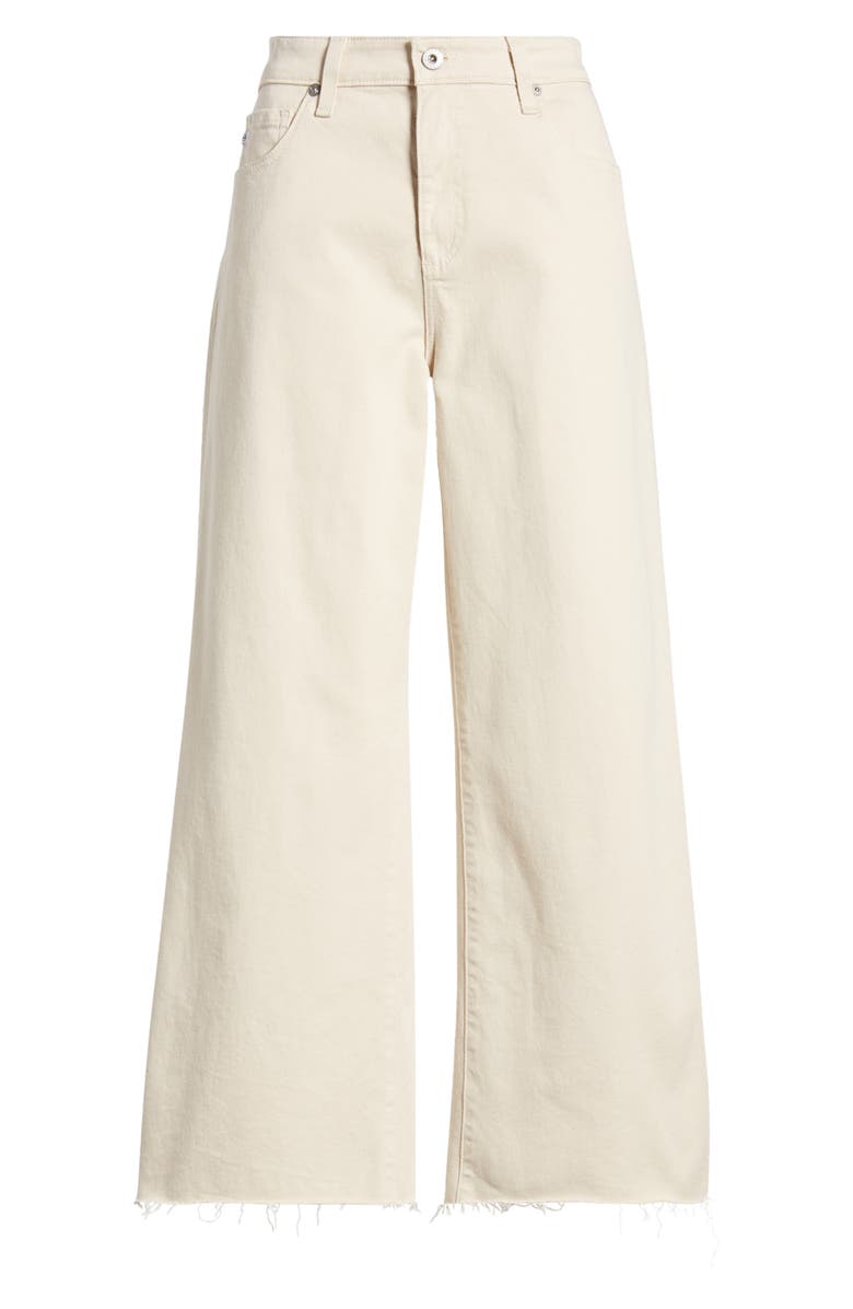 AG Saige Mid Rise Ankle Wide Leg Jeans, Alternate, color, Opal Stone