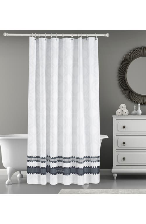 Brooks Brothers Geo Print Turkish Cotton Shower Curtain