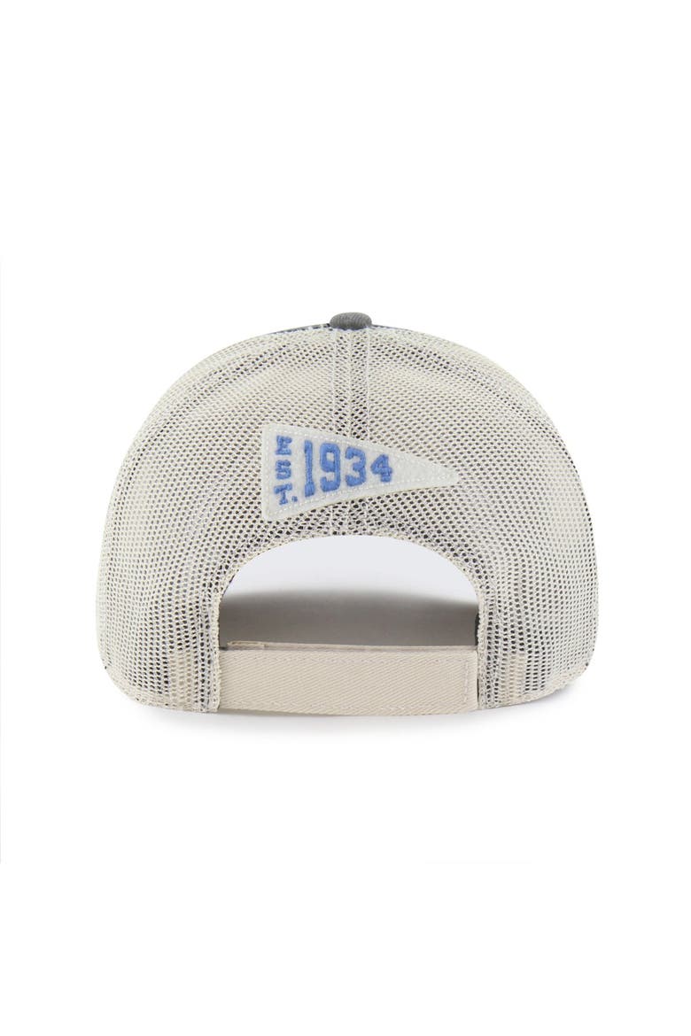 Men's '47 Charcoal Detroit Lions Egremont Well-Worn Adjustable Trucker Hat, Alternate, color, Charcoal