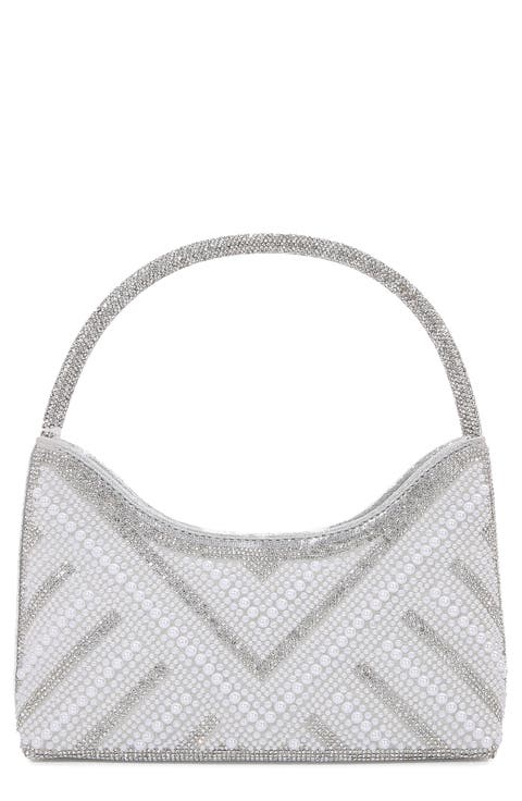 Rhinestone Beaded Shoulder Bag