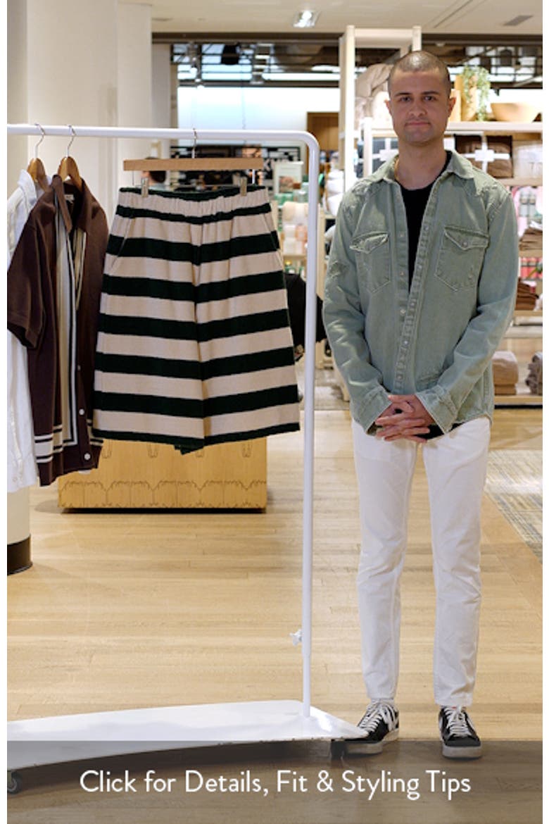 Jagger Striped Cotton Terry Shorts video