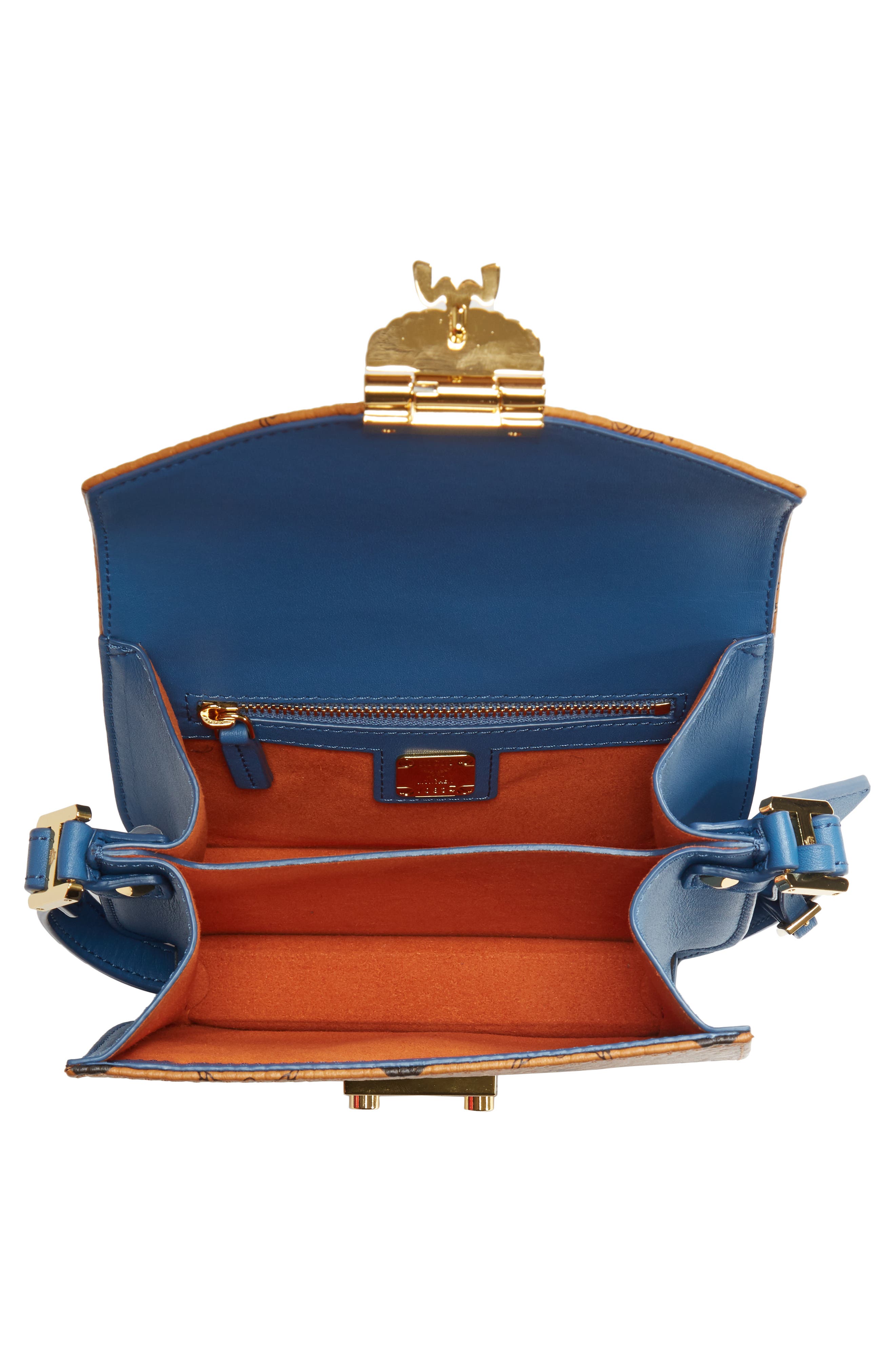 MCM Visetos Mini Shoulder Bag, Alternate, color, 