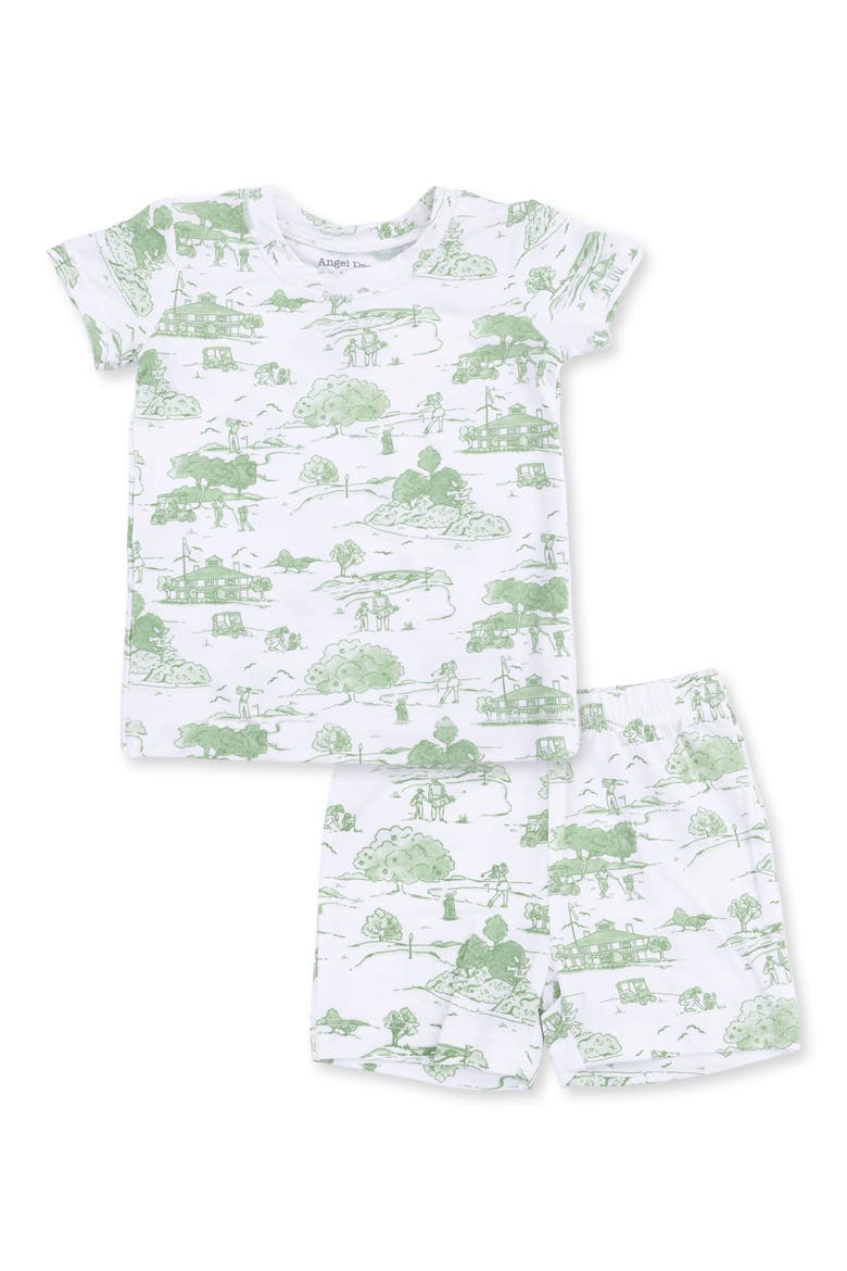 Golf Toile Top & Shorts Set, Main, color, WHITE