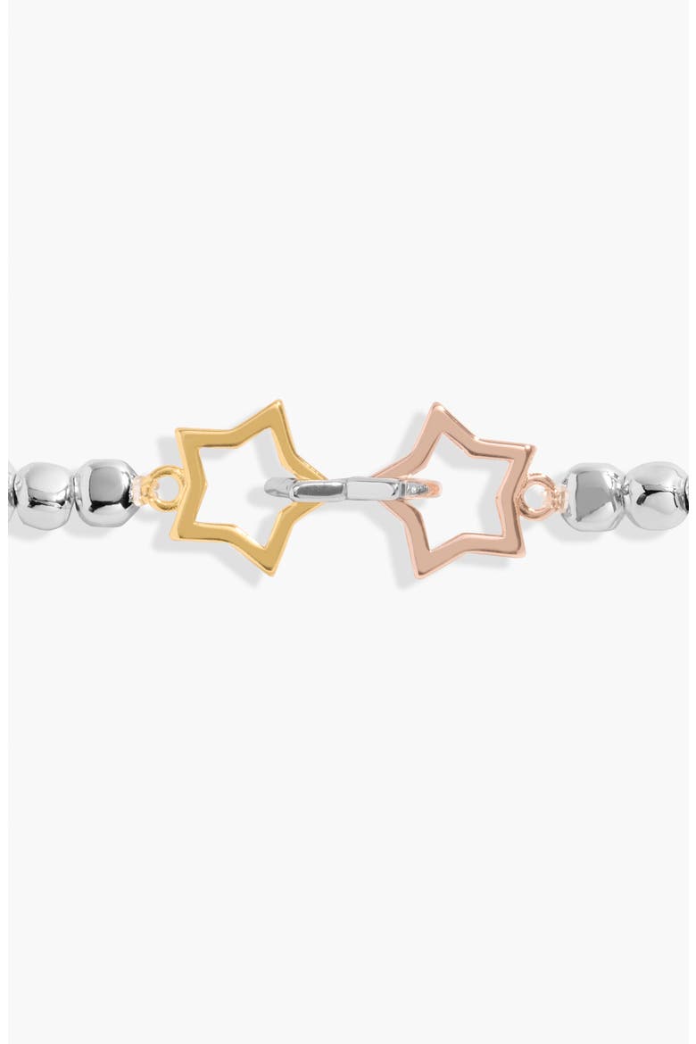 Forever Yours 'Magical Birthday Wish' Trio Bracelet In Silver, Gold-Tone And Rose Gold-Tone Plating, Alternate, color, Metallic Silver