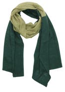 Portolano Colorblock Lambswool & Angora Blend Knit Scarf