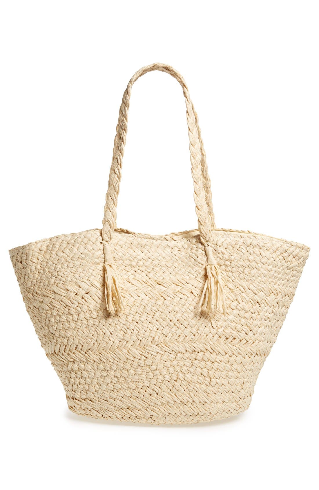 Woven Straw Tote, Alternate, color, NATURAL