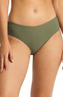 Sea Level Textured Bikini Bottoms