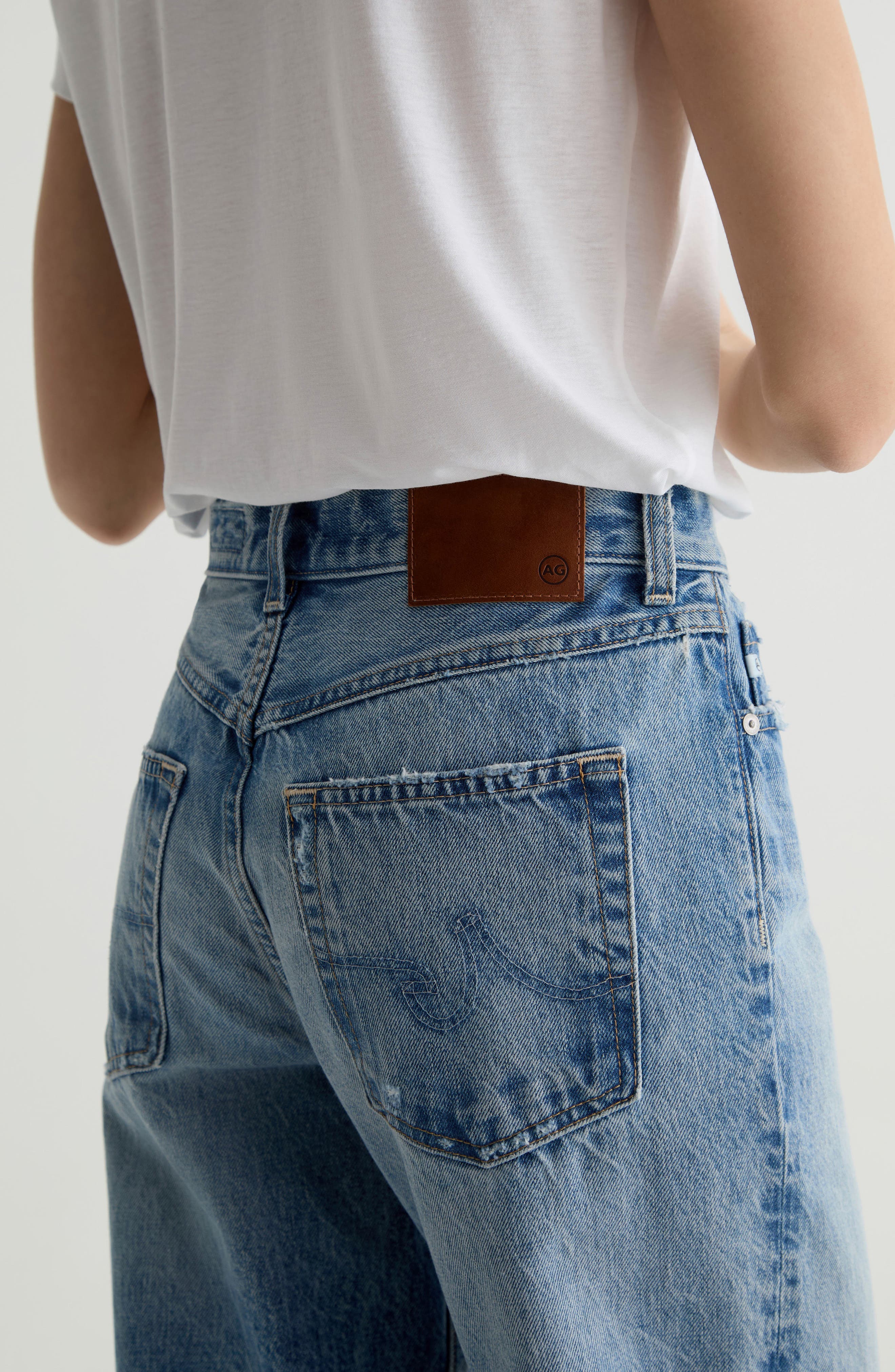 Женские AG Billie Low Waist Straight Leg Jeans — фото 4