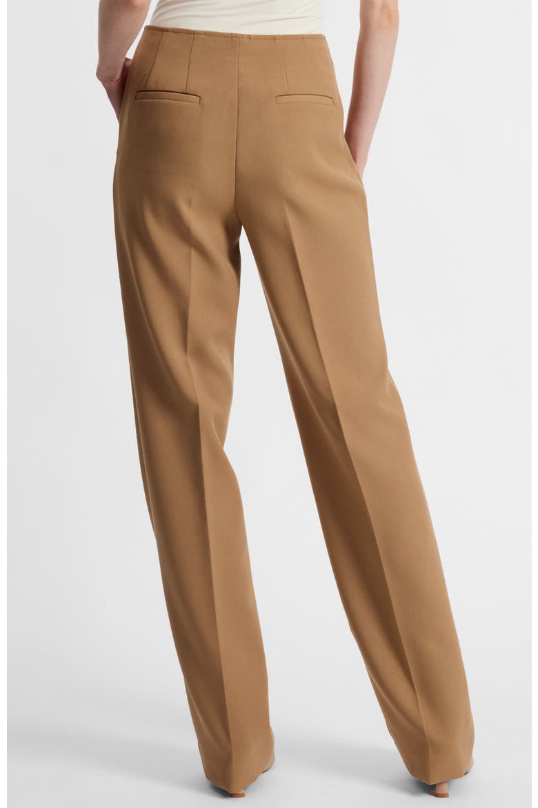 Della Crepe Straight Leg Pants, Alternate, color, Dune Sand