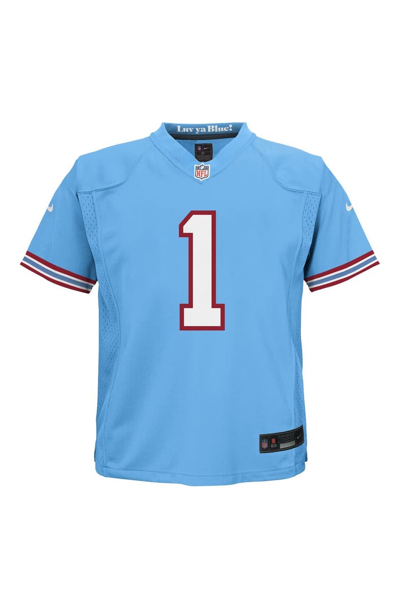 Nike Preschool Nike Cameron Ward Light Blue Tennessee Titans Alternate 2 Player Game Jersey, Alternate, color, Light Blue