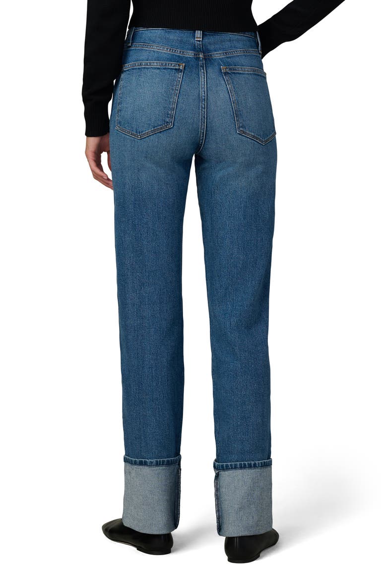 The Margot Cuffed High Waist Straight Leg Jeans, Alternate, color, TOME