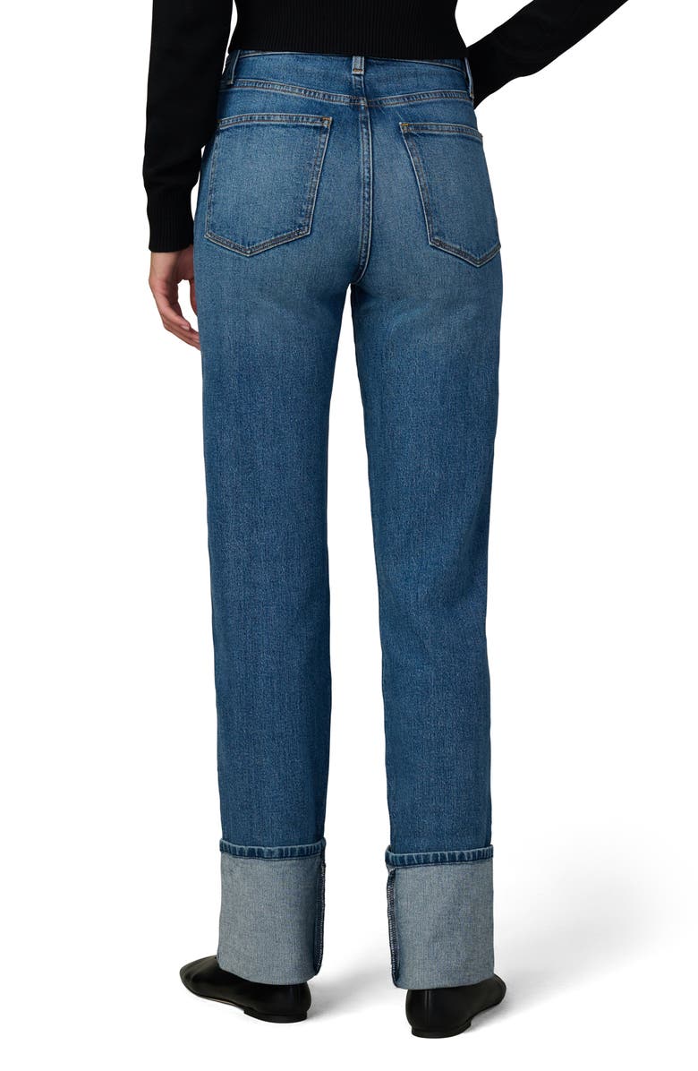 Joe's The Margot Cuffed High Waist Straight Leg Jeans, Alternate, color, Tome