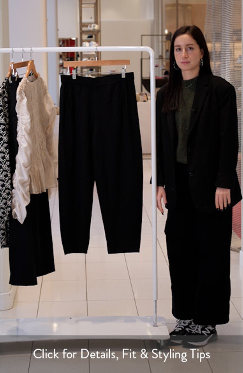 Ankle Length Rib Lantern Pants, sales video thumbnail