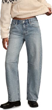 Lucky Brand Lucky Legend Embellished Barrel Leg Jeans